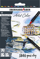 EBERHARD FABER dubbele viltstiften Artist Color, dual brush pen, 18 stuks