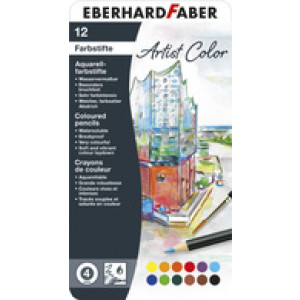 EBERHARD FABER Artist Color aquarelpotloden, 36 stuks, metalen etui