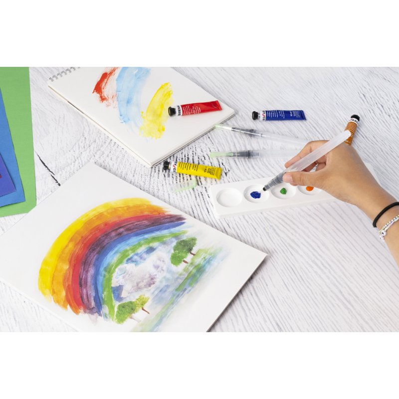 EBERHARD FABER tempera Artist Color, 10 tubes à 18 ml, étui en plastique