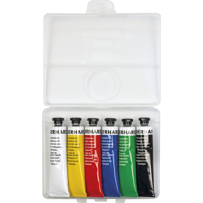 EBERHARD FABER tempera Artist Color, 10 tubes à 18 ml, étui en plastique