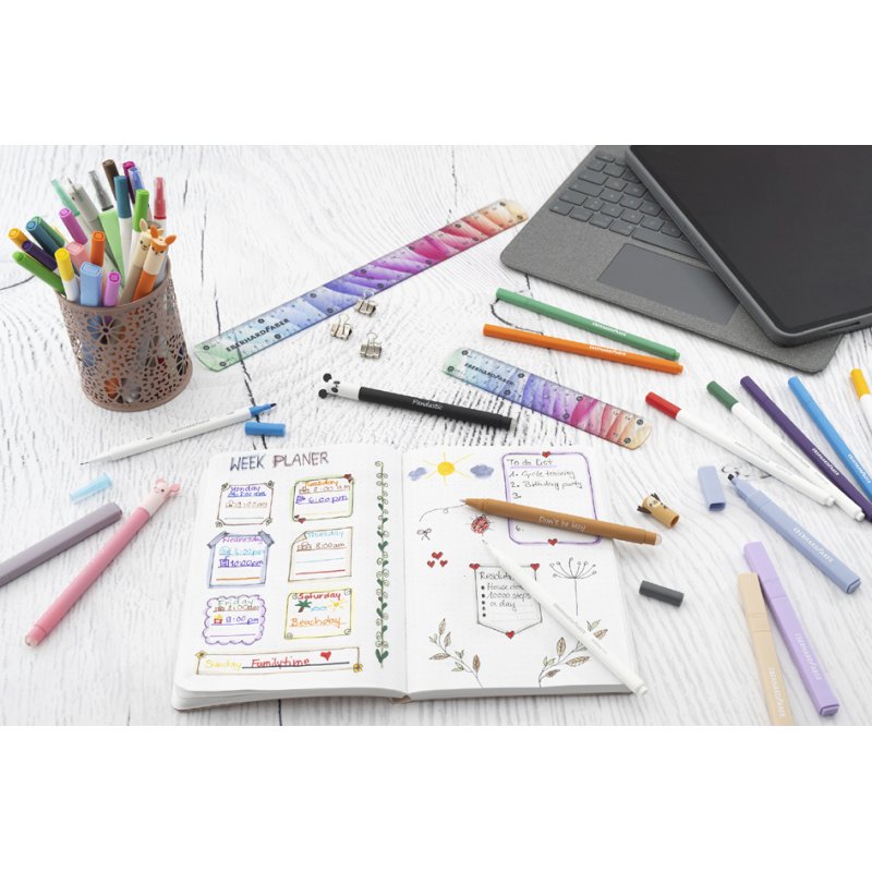 EBERHARD FABER feutres, 8 pièces, largeur de trait 1,0 mm, assortis couleurs