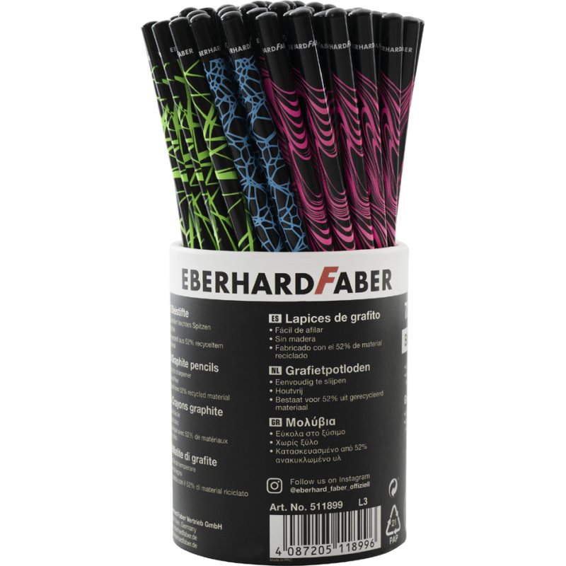 EBERHARD FABER potloden NEON, HB, neonkleuren, 72 stuks