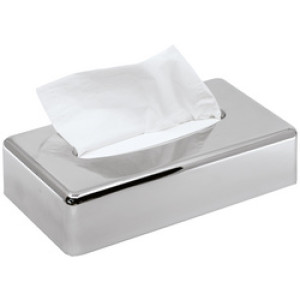 MOOR tissueboxhouder KIM, chroom, zilver