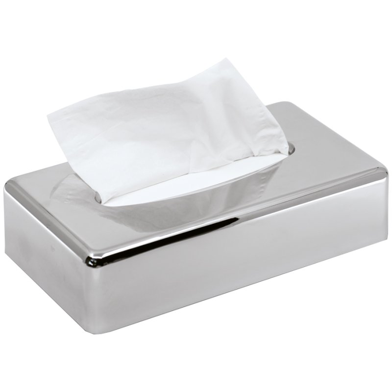 MOOR tissueboxhouder KIM, chroom, zilver