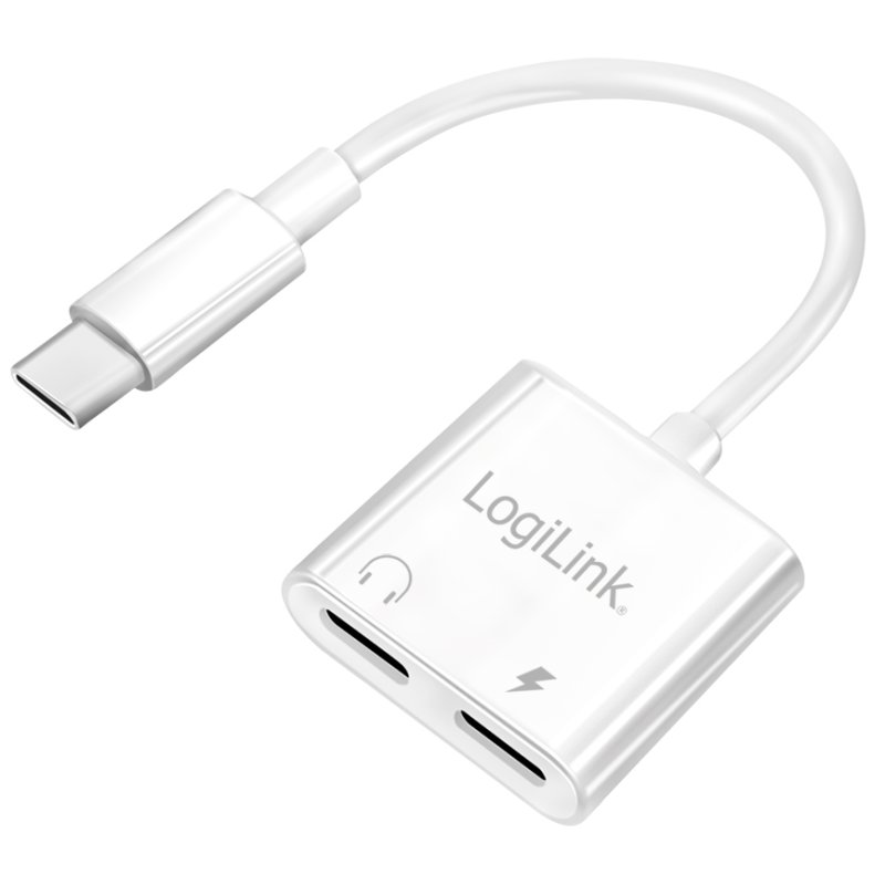 LogiLink Câble adaptateur USB-C vers 2x USB-C, 150 mm, blanc