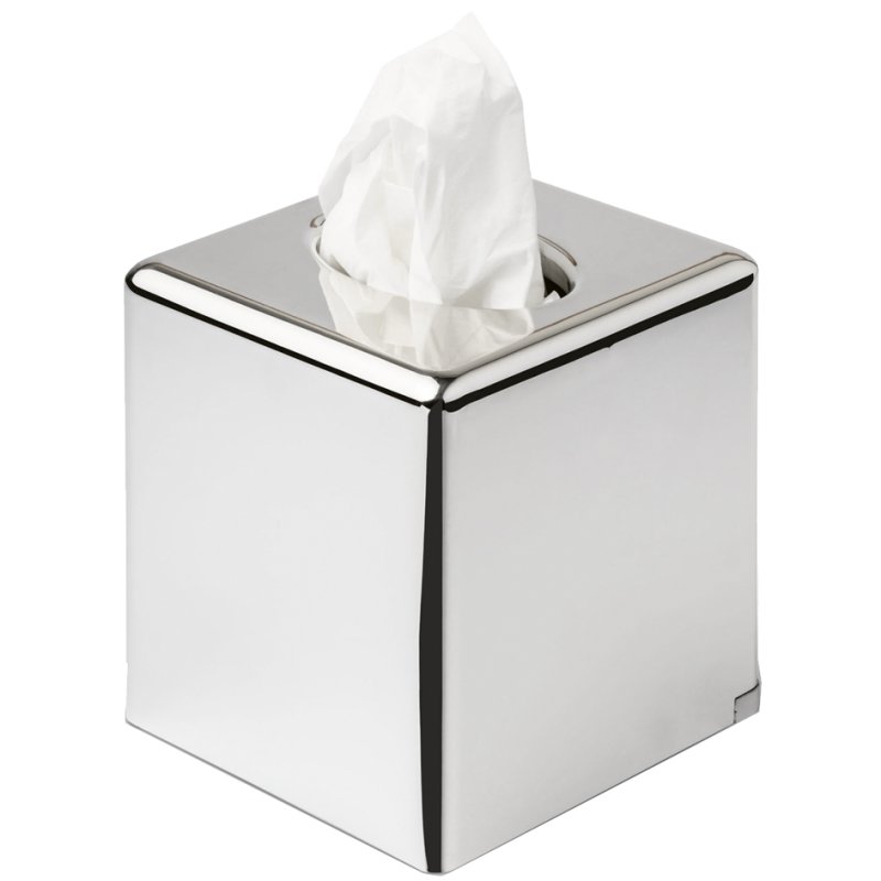 MOOR tissues dispenser SHERYL, chroom, 125×125×138 mm