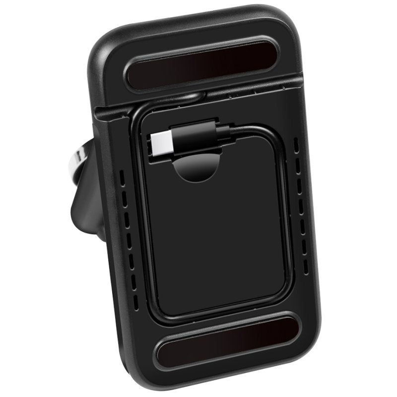 LogiLink 4-in-1 charging station, black, foldable