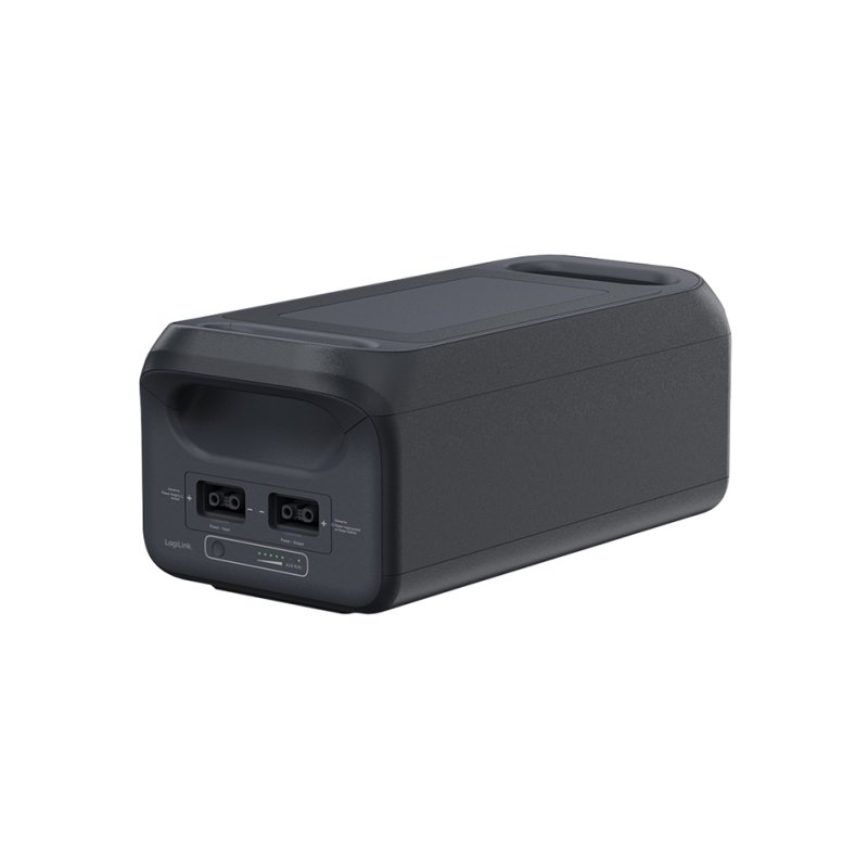 LogiLink batterie d'extension pour centrale électrique 3.000 Watt, noir, 2.500 Wh, LiFePO4