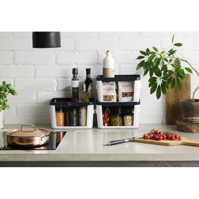 smartstore boîte de rangement COMPACT SQUARE L, transparent, 200×200×160 mm