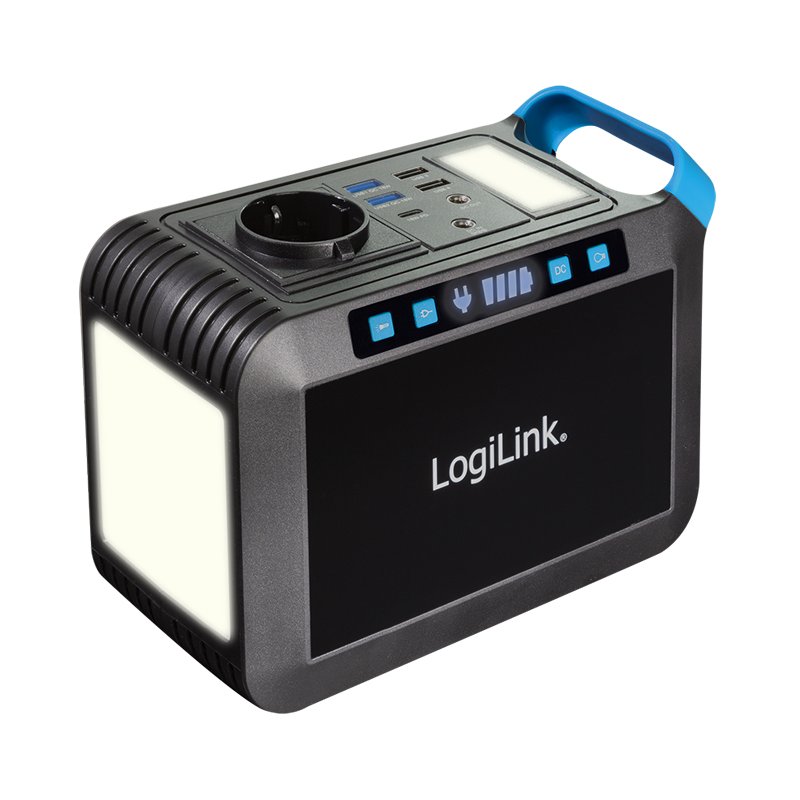 LogiLink banque d'énergie mobile/générateur d'électricité, 300 watts, noir, 64.000 mAh