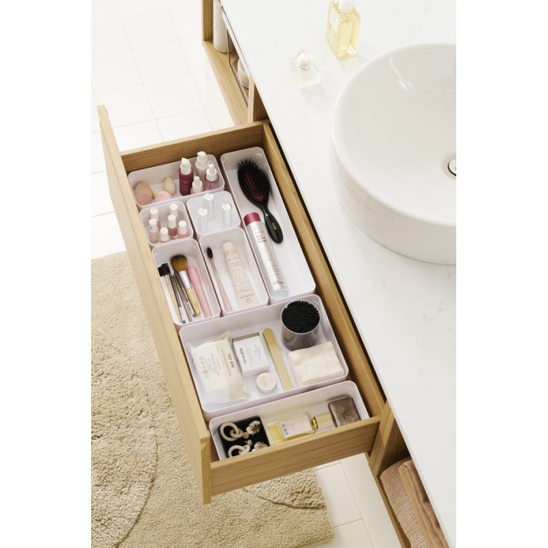 smartstore bac de rangement COMPACT SORT, blanc, 100×100×60 mm, SAN/ECOSAN