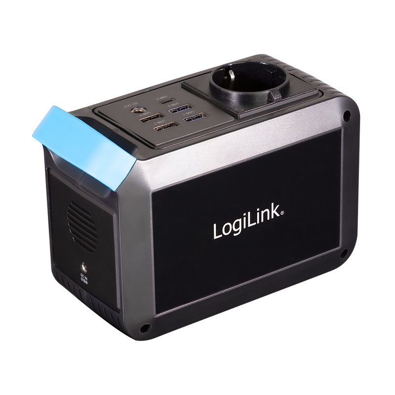 LogiLink banque d'alimentation portable/station d'alimentation, 80W, noir, 24.000 mAh