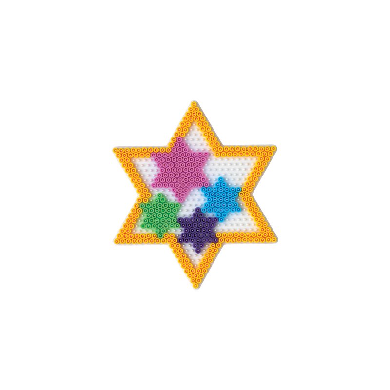Hama Perles à repasser plaque de loisir créatif Père Noël, blanc, 155×155 mm