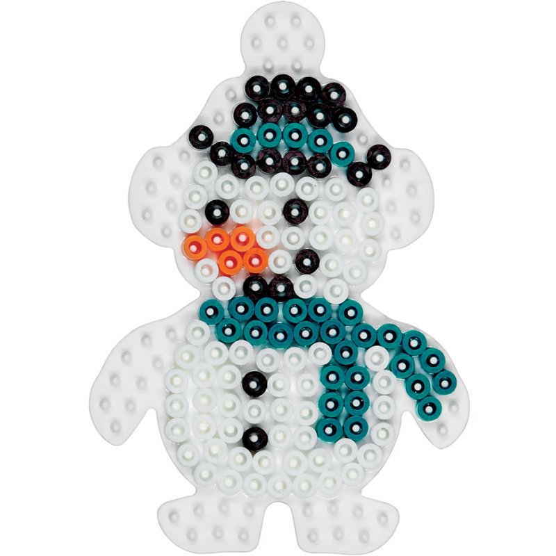 Hama Perles à repasser plaque de loisir créatif Père Noël, blanc, 155×155 mm