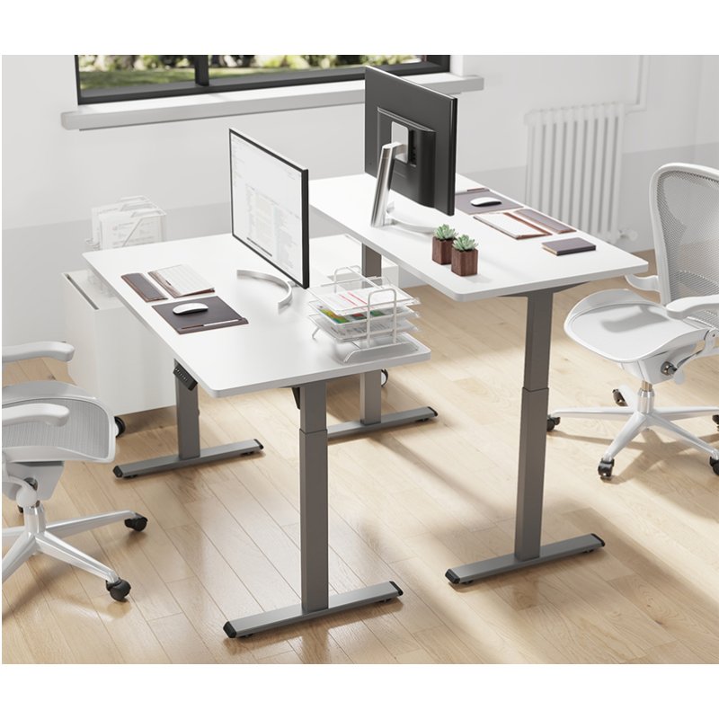 LogiLink desk frame, electric height-adjustable, white, 710-1190 mm