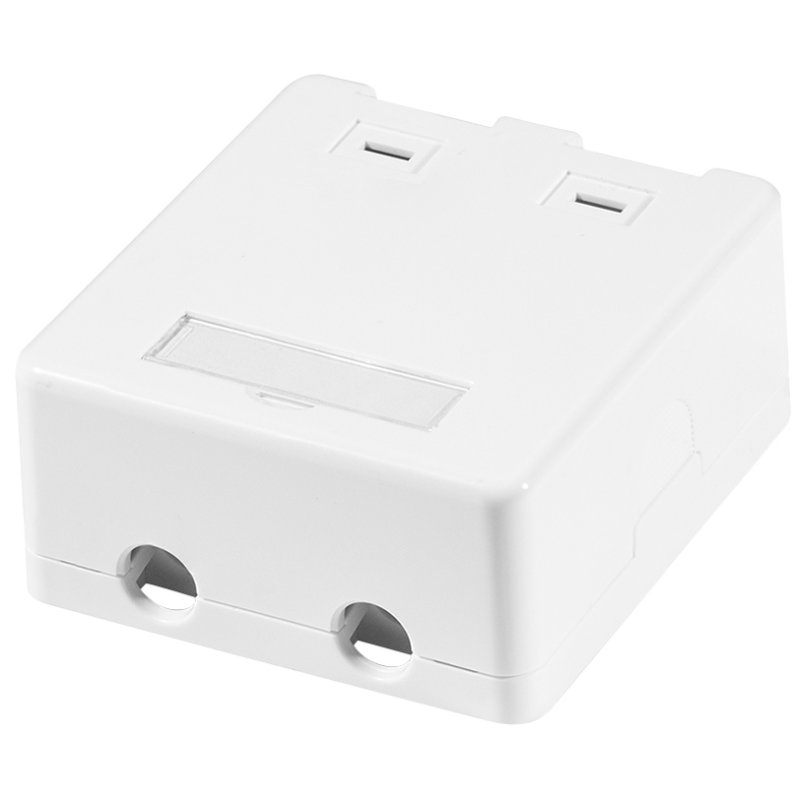 LogiLink Professional surface-mount box for Keystone modules, 1-gang, white