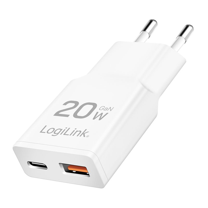 LogiLink Adaptateur USB, 1x USB-C, 1x USB-A, 20 Watt