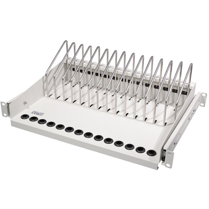 LogiLink Étagère 19 pouces pour laptops/tablettes/smartphones