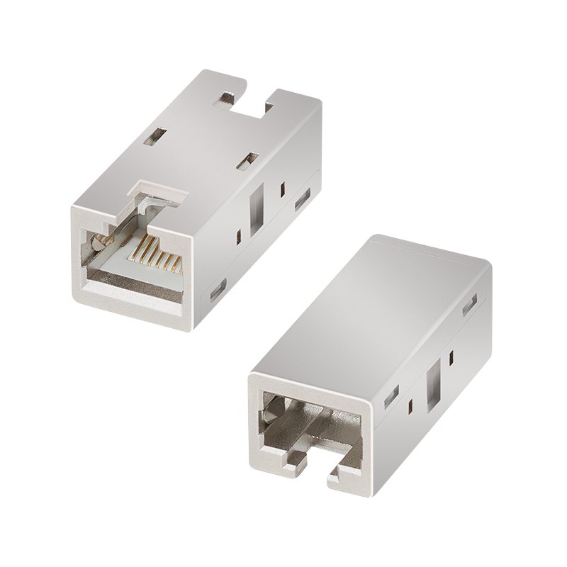 LogiLink Raccord câble réseau professionnel Cat.6A, blindé, RJ45 vers RJ45