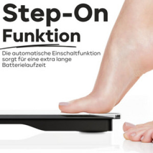 PROFI CARE digitale glazen personenweegschaal PC-PW 3122, grijs, 5-180 kg