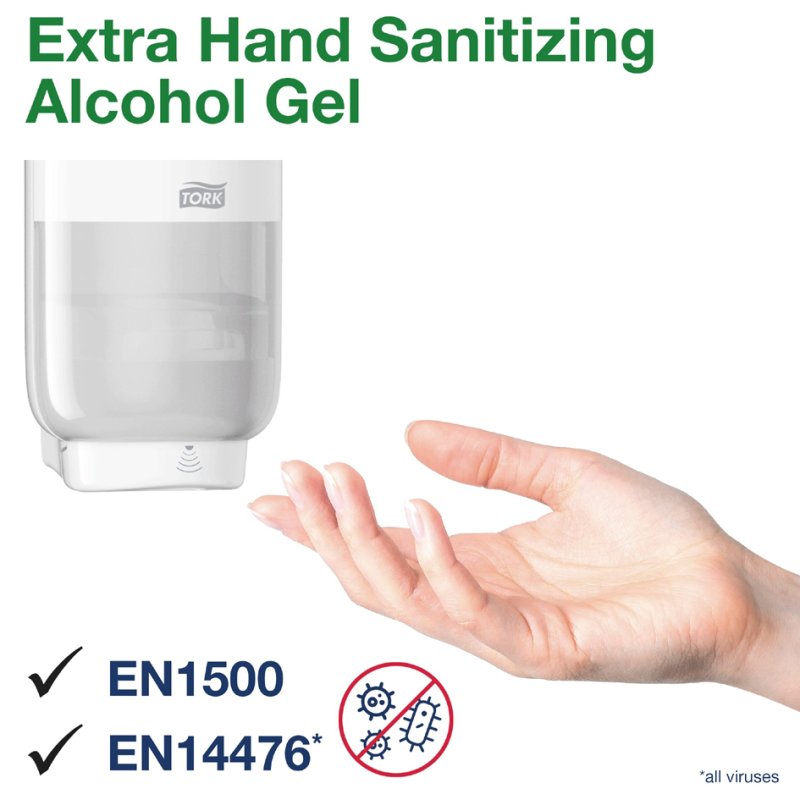 TORK Gel désinfectant pour les mains Extra, système S4, 1000 ml