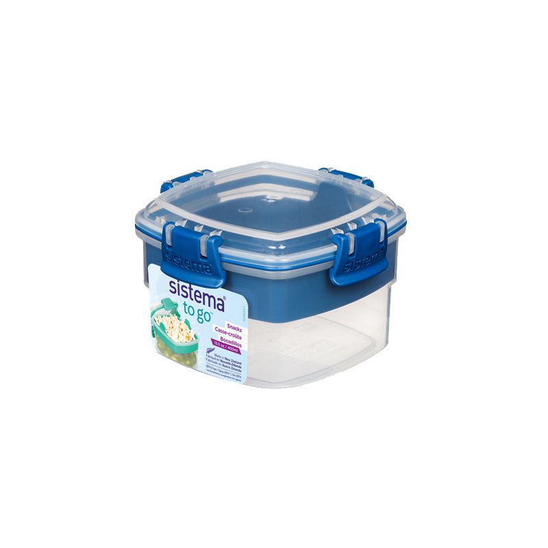 Sistema lunchbox SNACKS TO GO, 400 ml, 2 vakken, stapelbaar