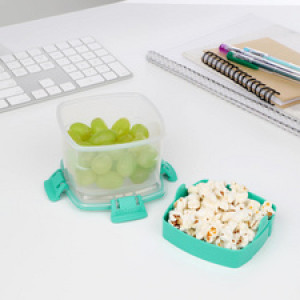 Sistema lunchbox SNACKS TO GO, 400 ml, 2 vakken, stapelbaar