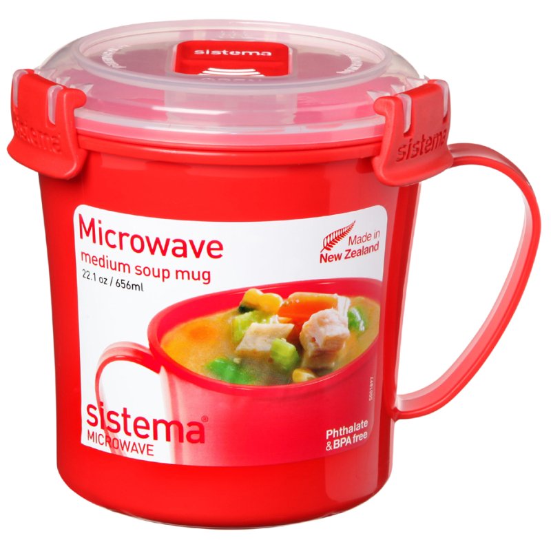 Sistema magnetronbeker Medium Soup Mug, 650 ml, rood