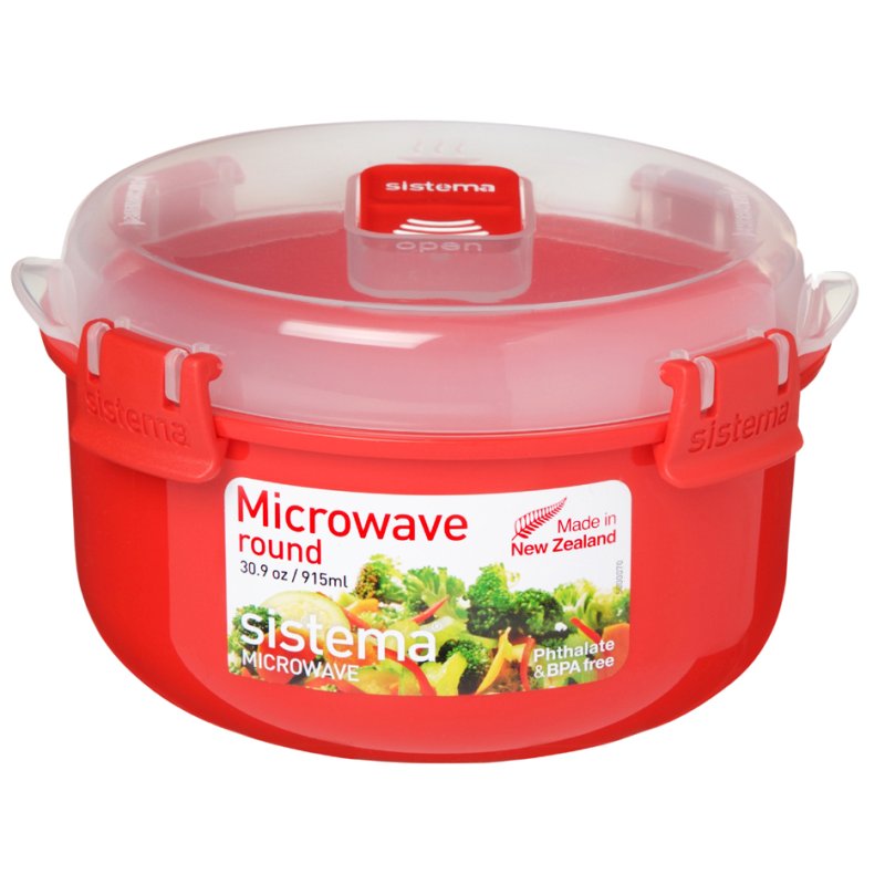 Sistema magnetronbakje rond, 915 ml, rood