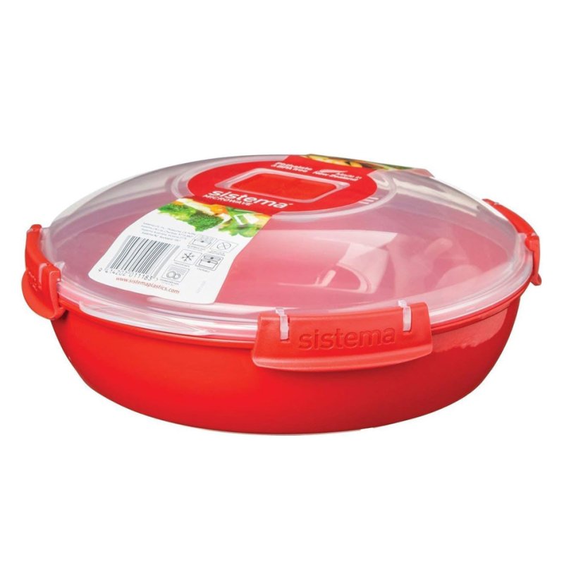 Sistema magnetronbakje MICROWAVE, 1,29 liter, rood