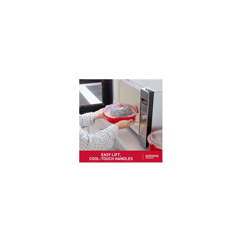 Sistema magnetronbakje MICROWAVE, 1,29 liter, rood
