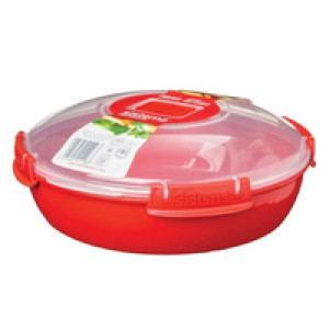 Sistema magnetronbakje MICROWAVE, 1,29 liter, rood