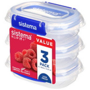 Sistema vershouddoos KLIP IT PLUS, 180 ml, blauw, set van 3