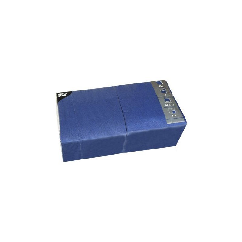 PAPSTAR serviettes de table, 33×33 cm, rouge, 250 pièces