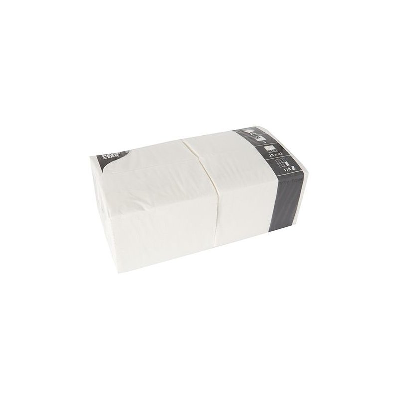 PAPSTAR serviettes de bistro, 33×33 cm, 3 plis, jaune, 250 pièces