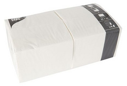 PAPSTAR bistroservetten, 33×33 cm, 3-laags, crème, 250 stuks