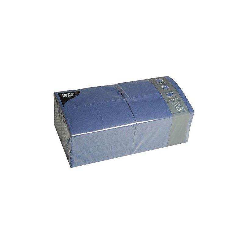PAPSTAR serviettes de bistro, 33×33 cm, 3 plis, jaune, 250 pièces