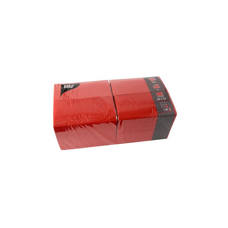 PAPSTAR serviettes de bistro, 33×33 cm, 3 plis, jaune, 250 pièces