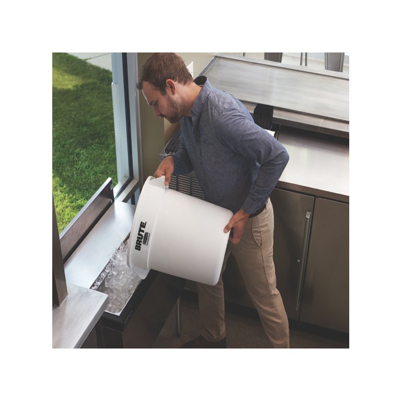 Rubbermaid container BRUTE, 37,9 litres, PP, blanc