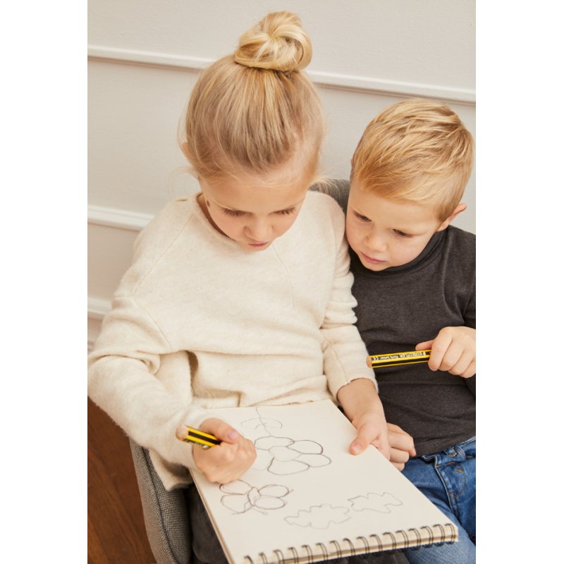 STAEDTLER crayons de couleur Noris junior, hexagonal, 3-en-1, 6 pièces