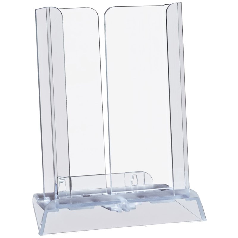 EUROPEL porte-dépliants de table, réglable, 1 compartiment, transparent