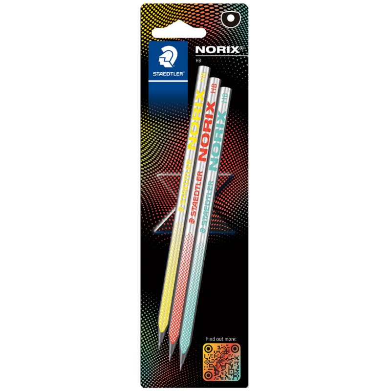 STAEDTLER pencils, asymmetrically flattened, 3 pieces