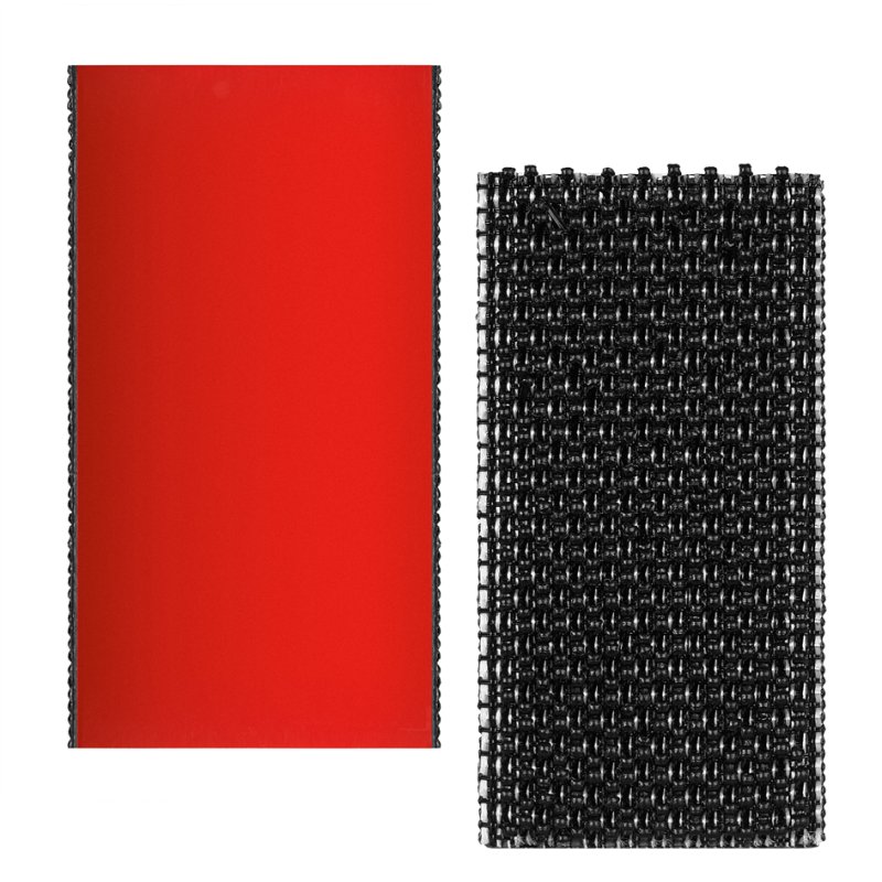 Bandes tesa Ultra Power Lock Strips, noir, adhésif auto-agrippant, 2×2 bandes