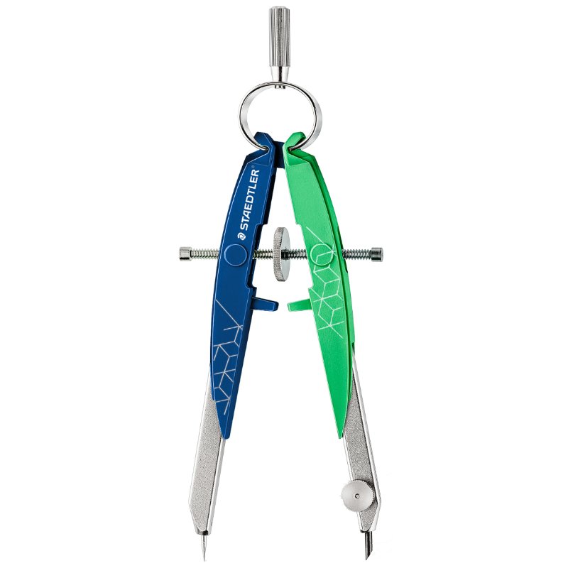 STAEDTLER compas de précision Mars Comfort, bleu/lilas, 154 mm, plastique/métal