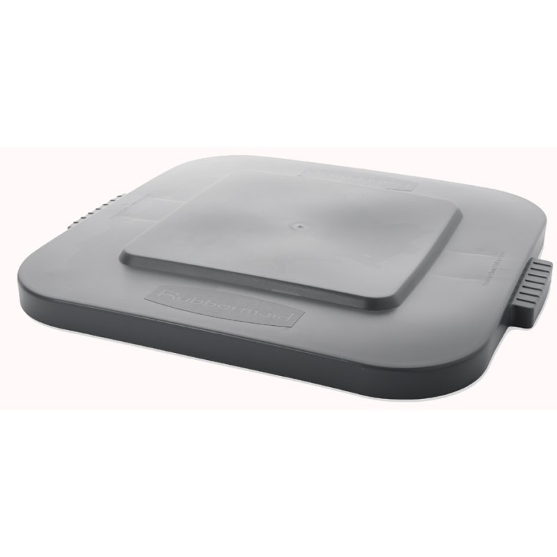 Rubbermaid couvercle BRUTE avec poignée, carré, gris