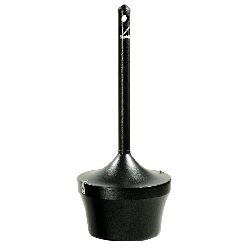 Rubbermaid cendrier sur pied Aladdin, 16,1 litres, noir, métal ignifugé