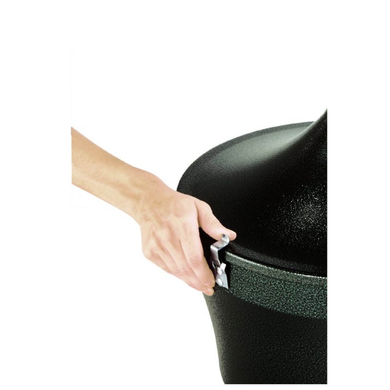 Rubbermaid cendrier sur pied Aladdin, 16,1 litres, noir, métal ignifugé