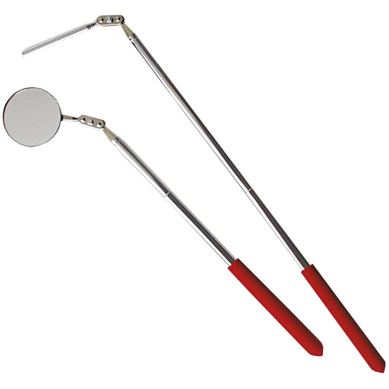 BRÜDER MANNESMANN inspection mirror and magnetic pick-up set, telescopic, 2-piece