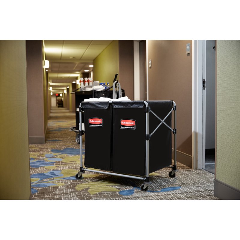 Rubbermaid sac de collecte X-Cart chariot de transport, 150 litres, noir