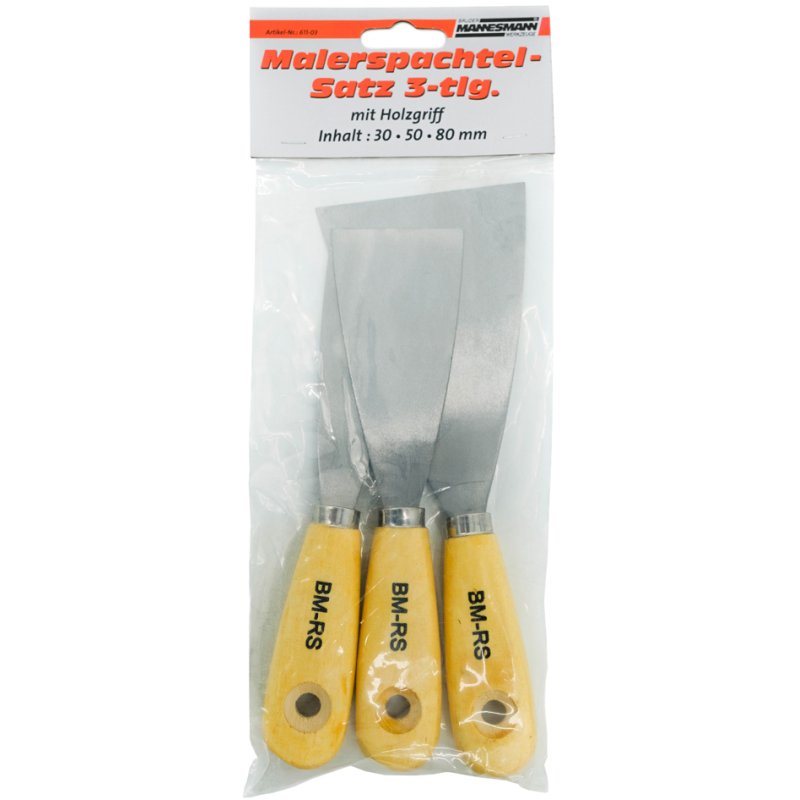 BRÜDER MANNESMANN filling knife set, stainless steel, 3 pieces